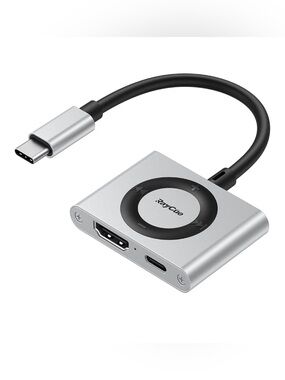 RayCue USB-C to HDMI Adapter 4K 60Hz 100W PD Charging Hub HB321
